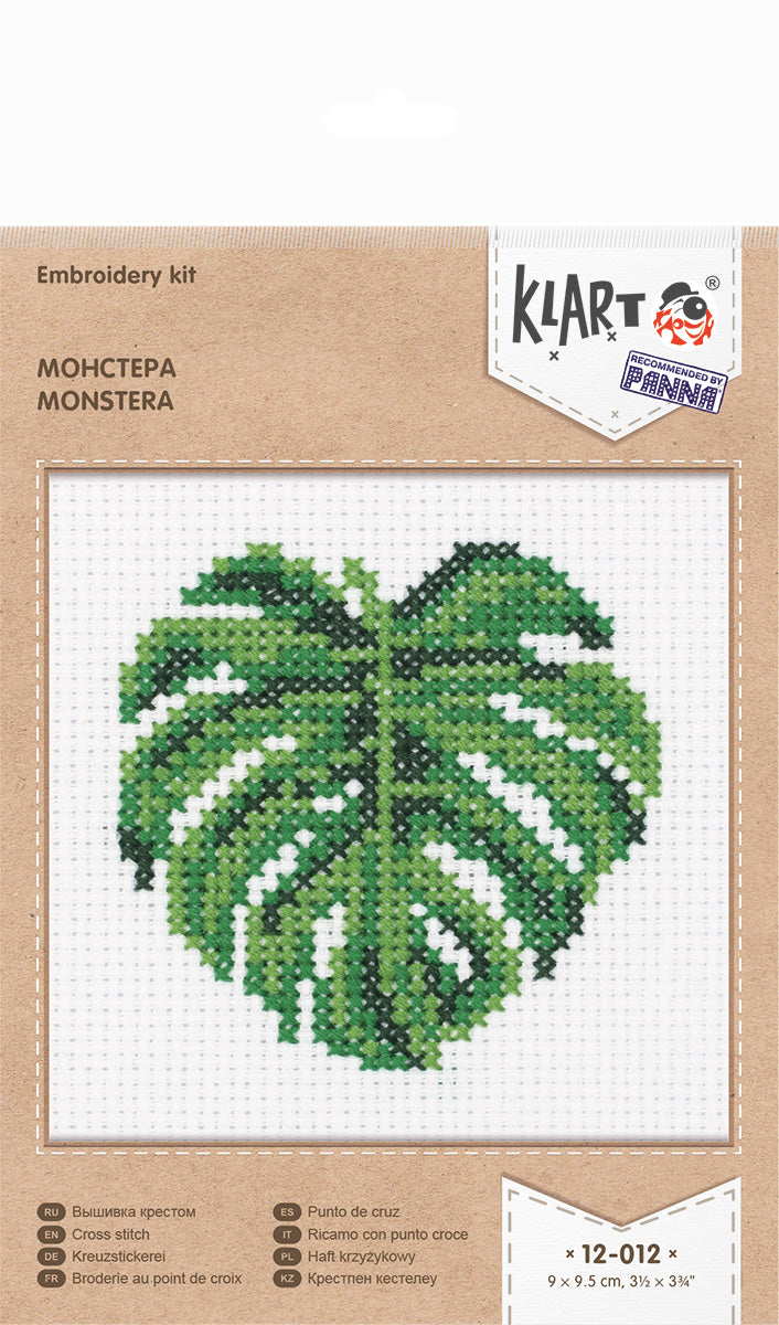 Monstera Embroidery - TimeToCraft