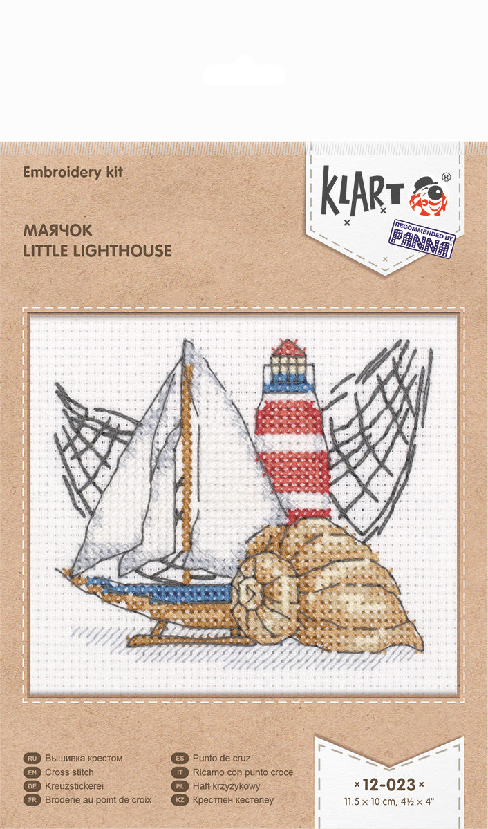 Klart counted cross stitch kit "Little Lighthouse" - TimeToCraft