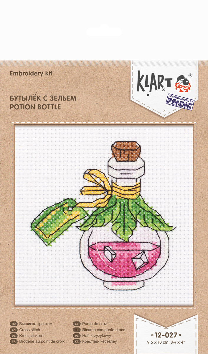 Klart counted cross stitch kit "Potion Bottle" - TimeToCraft