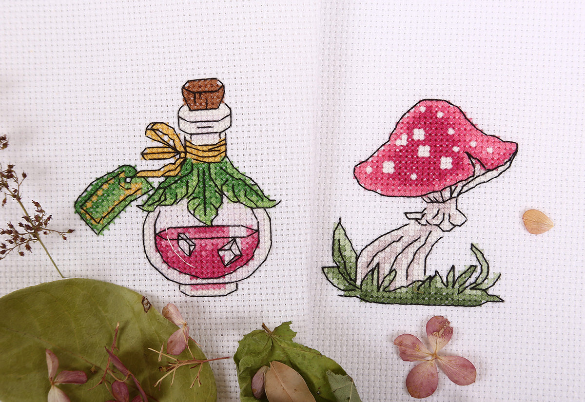 Klart counted cross stitch kit "Potion Bottle" - TimeToCraft