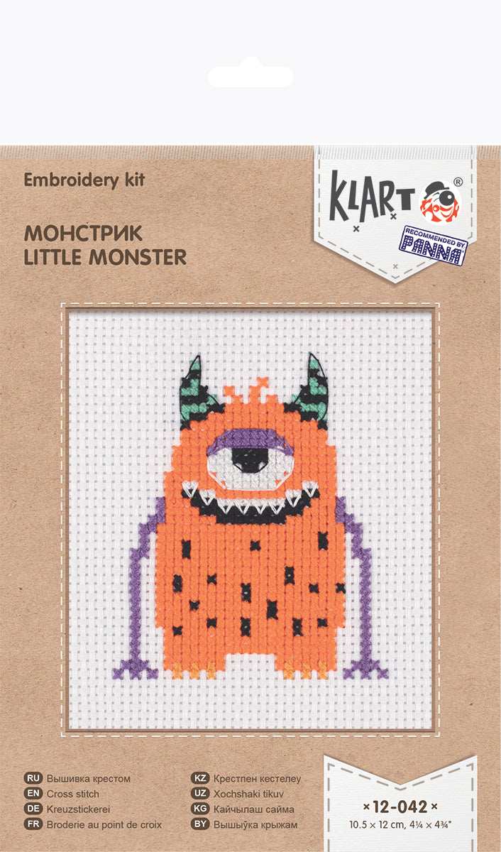 Buy Set for Cross Stitching Little Monster Klart - TimeToCraft