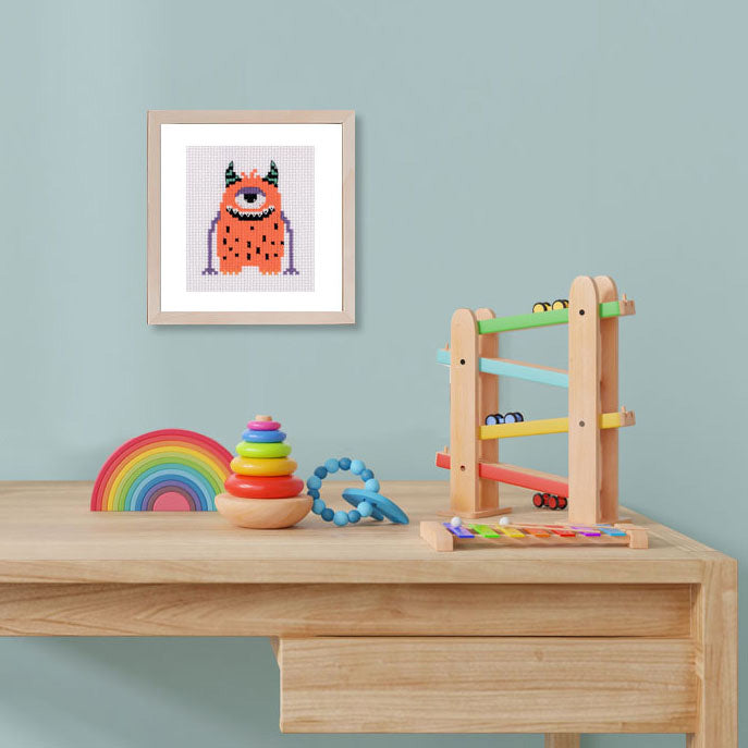 Buy Set for Cross Stitching Little Monster Klart - TimeToCraft