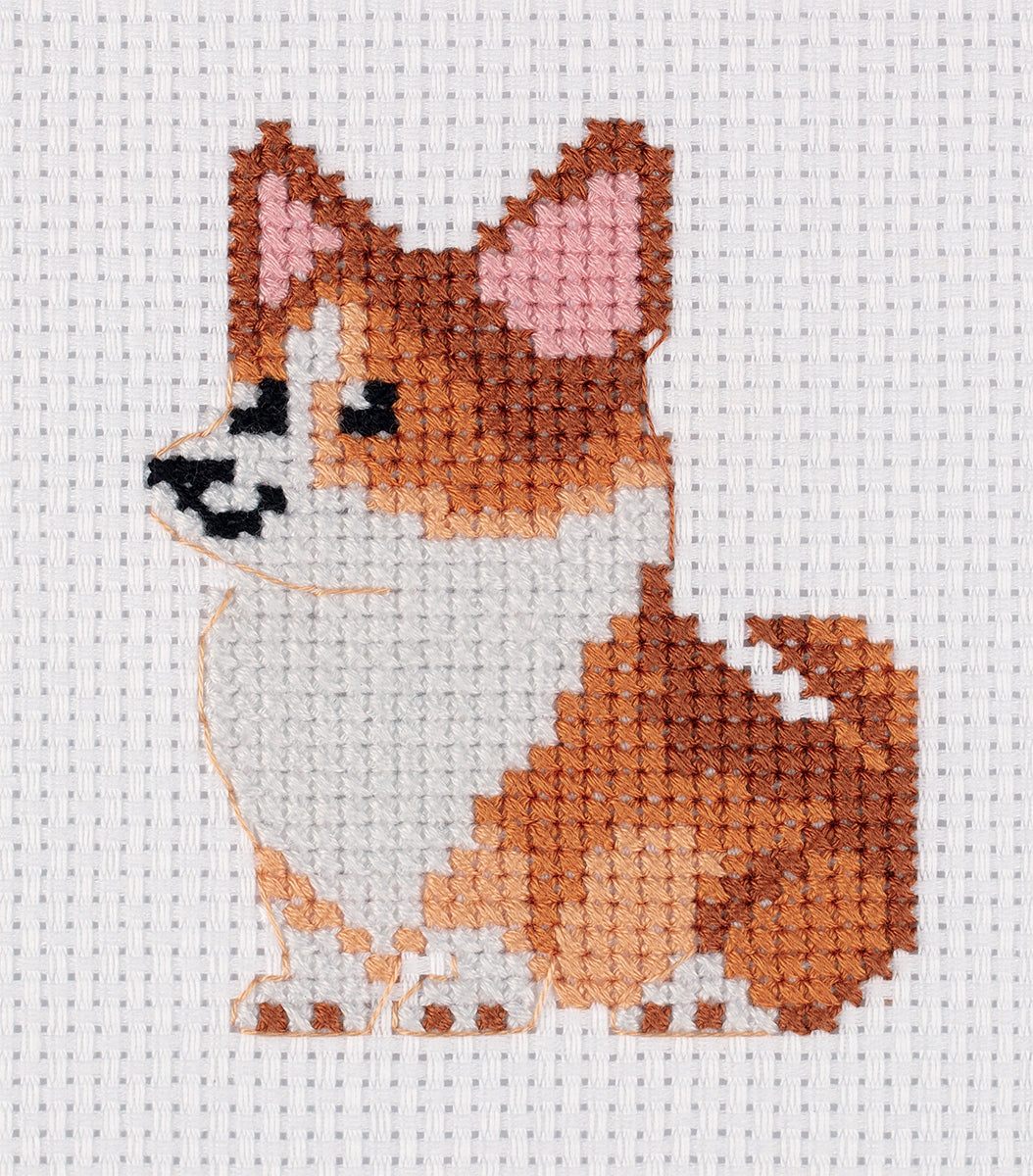 Embroidery Kit Corgi - TimeToCraft