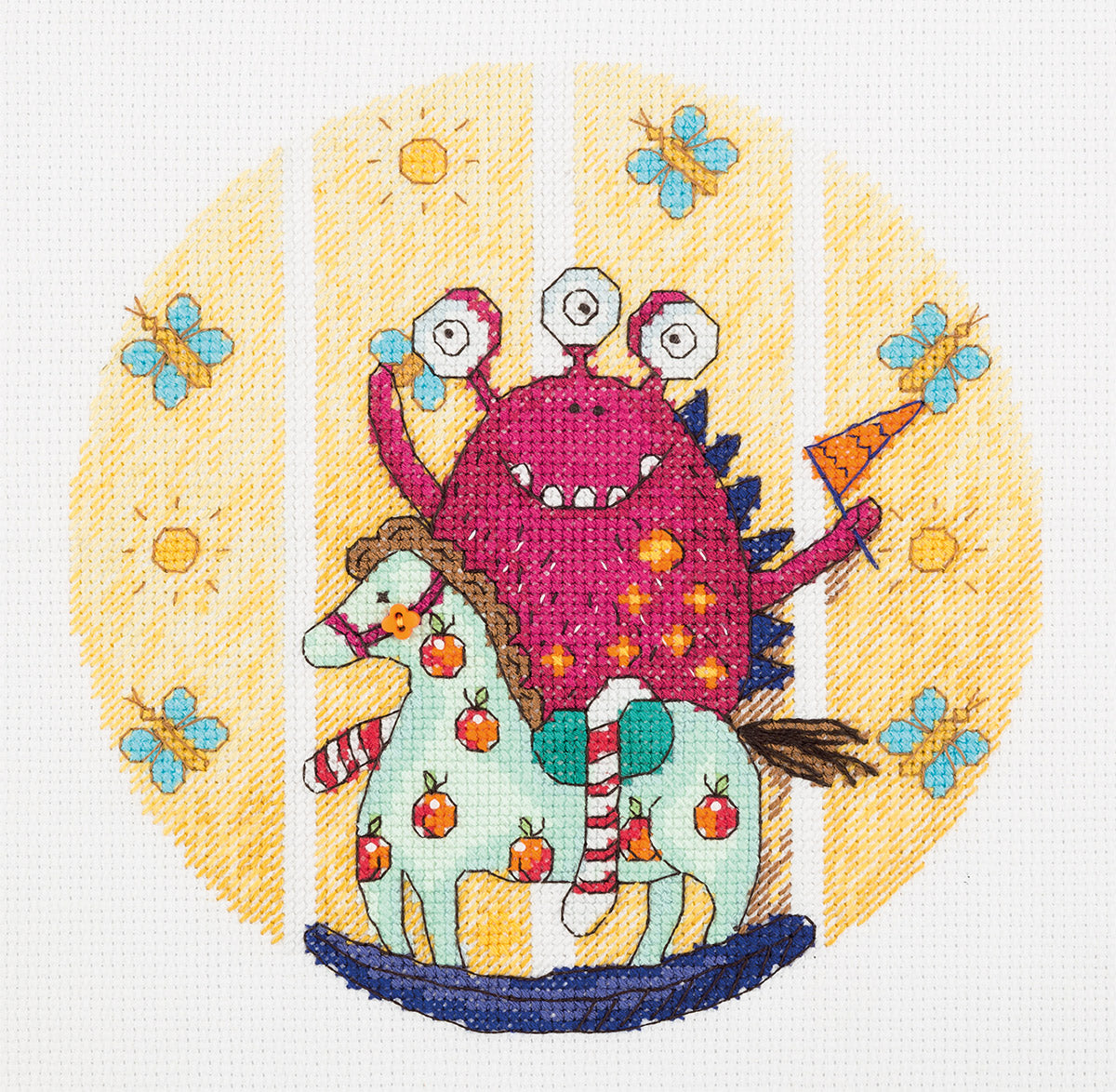 Embroidery kit Klart "Monster of Games"