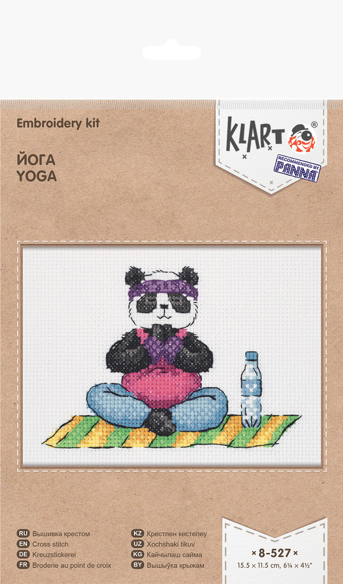 Embroidery kit Klart "Yoga" - TimeToCraft