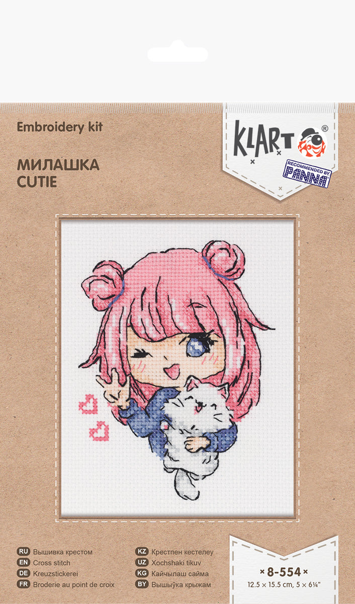 Embroidery kit "Cutie" - TimeToCraft