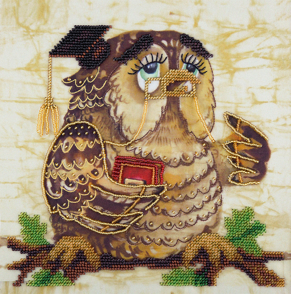 PANNA Embroidery kit "Wise Owl" - TimeToCraft