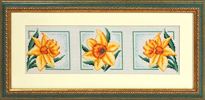 PANNA Counted Cross Stitch kit Yellow Daffodils - TimeToCraft
