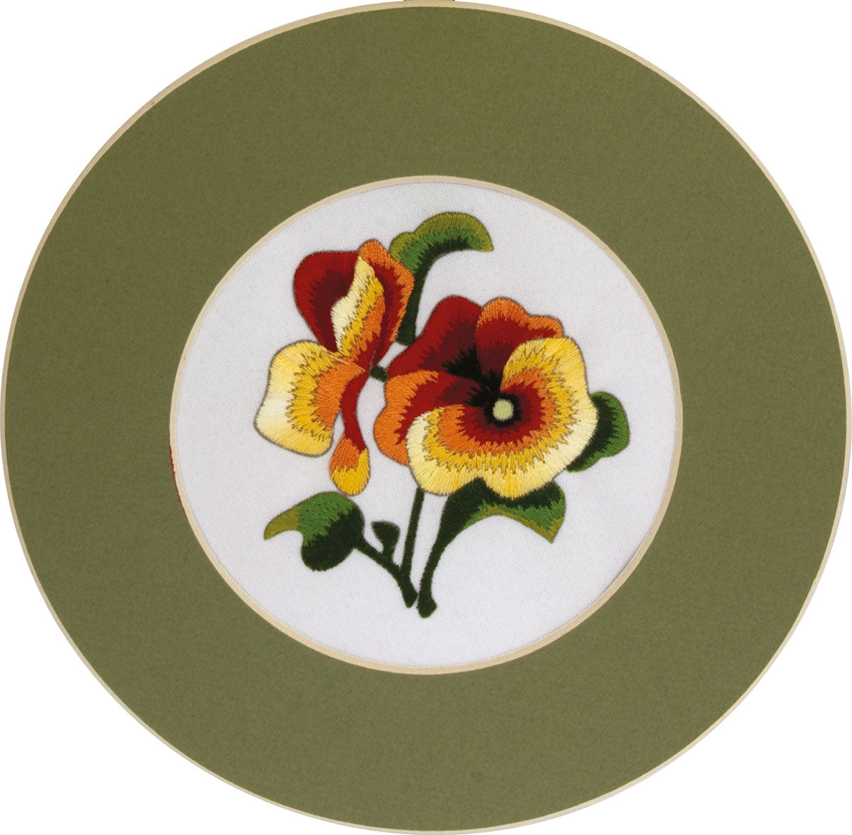 Pansies Embroidery PANNA - TimeToCraft