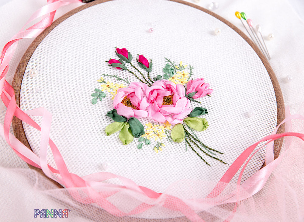 Panna Gentle Fragrance Ribbon Embroidery Kit - TimeToCraft