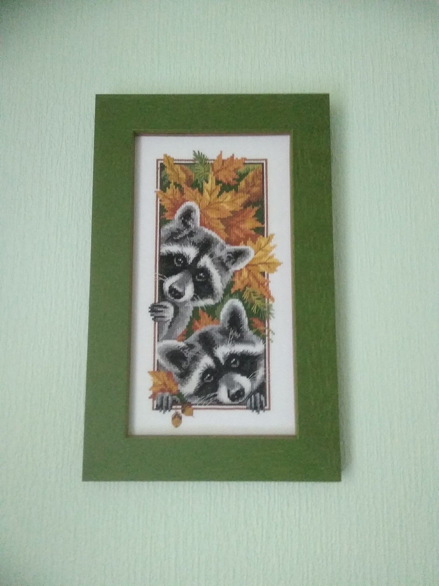 Counted Cross Stitch Kit - Curious Raccoons - TimeToCraft