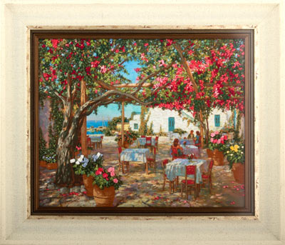 Seaside Cafe Embroidery Kit, code JK-2018 Panna - TimeToCraft