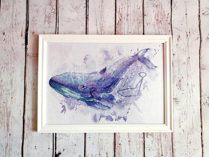 Panna counted cross stitch kit "The Whale Constellation" - TimeToCraft