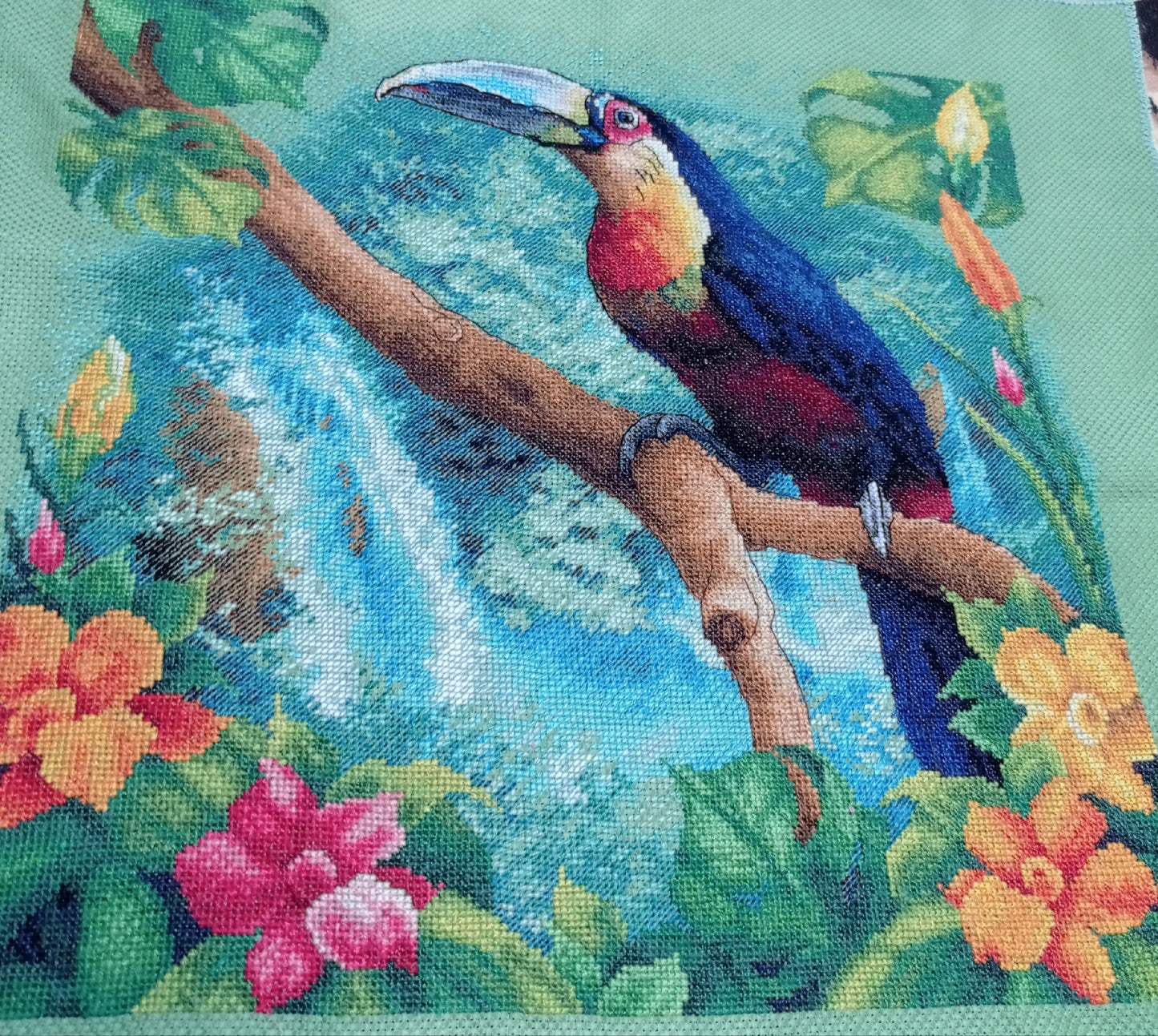 Embroidery kit "By the source of the Amazon river"