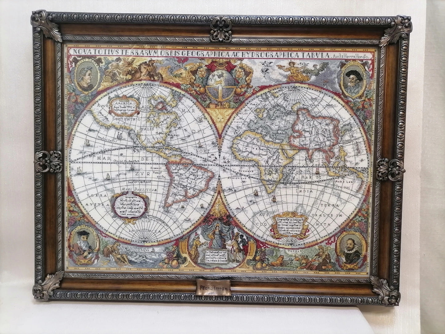 Cross stitch kit PANNA "Map of the world" - TimeToCraft