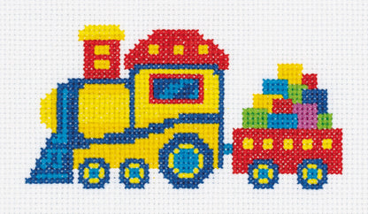 Railway Train Embroidery - TimeToCraft