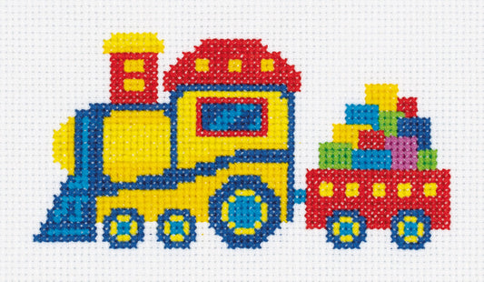 Railway Train Embroidery - TimeToCraft