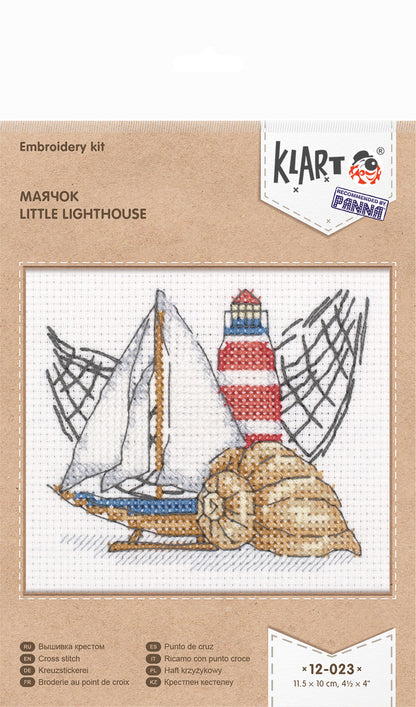 Klart counted cross stitch kit "Little Lighthouse" - TimeToCraft