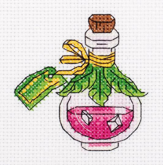 Klart counted cross stitch kit "Potion Bottle" - TimeToCraft