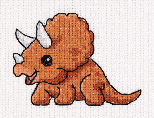 Embroidery kits 12-050 Baby Triceratops - TimeToCraft