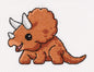 Embroidery kits 12-050 Baby Triceratops - TimeToCraft