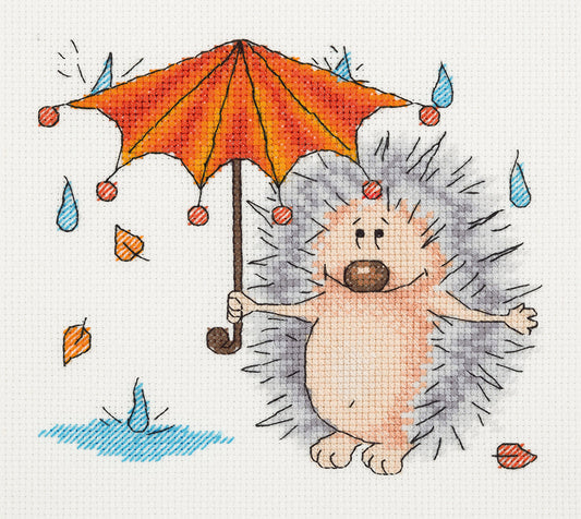 Embroidery kit Klart "Autumn Hedgehog"