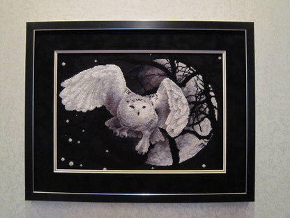Counted Cross Stitch Kit - White Owl - J-0359 - TimeToCraft