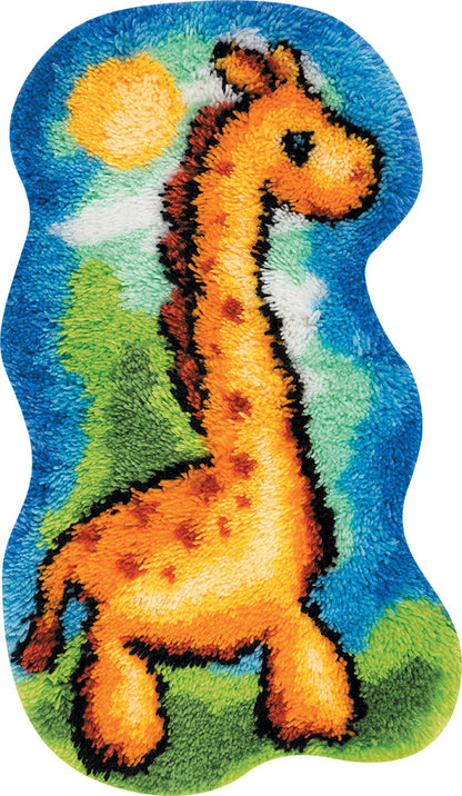 Cheerful Giraffe Latch Hook Kit - TimeToCraft
