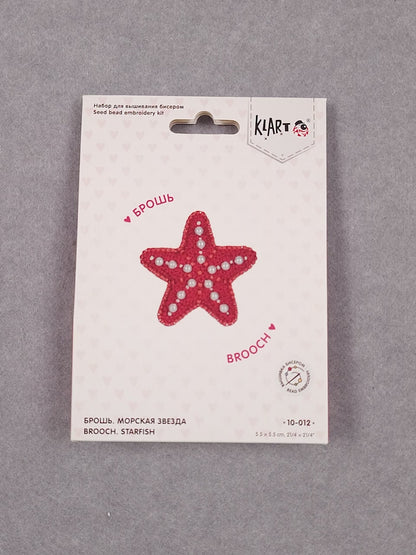 Embroidery kit Klart "Starfish. Brooch"