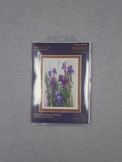 Embroidery kit PANNA "Watercolour Irises"